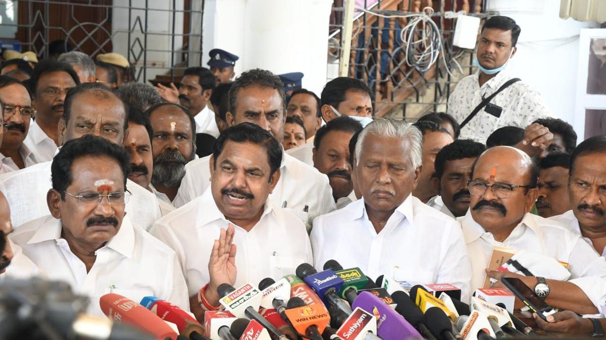 CM Stalin’s conduct in Assembly was ‘indecent’ and ‘against tradition’: Palaniswami