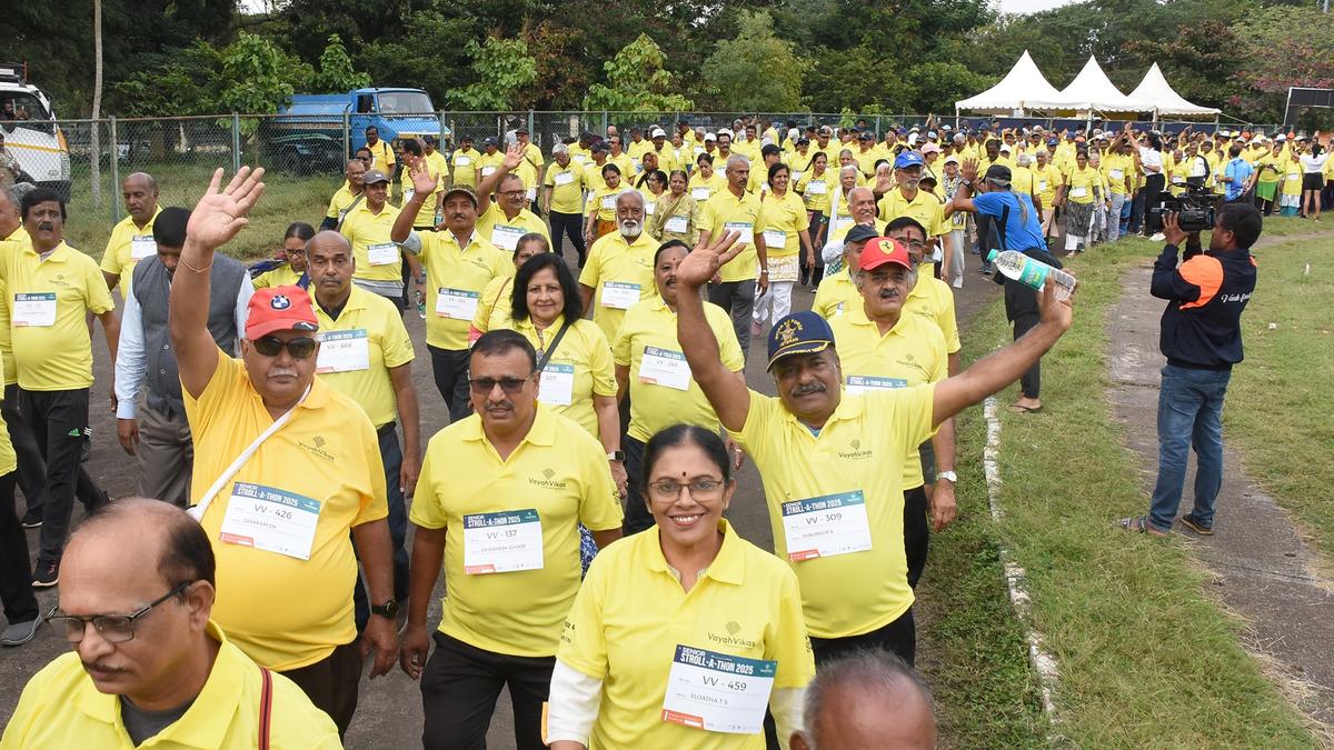 ‘Stroll-a-Thon’ held in Mysuru for senior citizens to promote healthy living