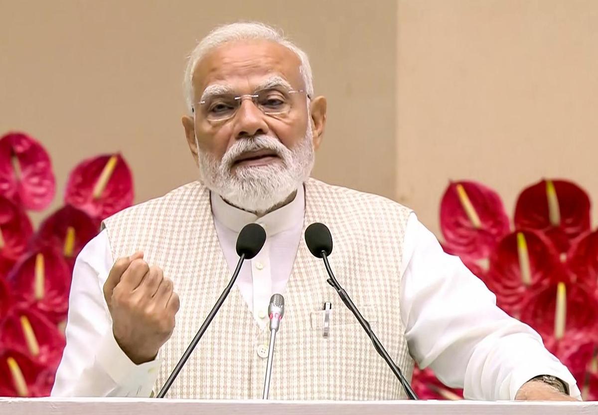 T.N. Assembly elections: Reach out to voters at grassroots level, Modi tells BJP cadre