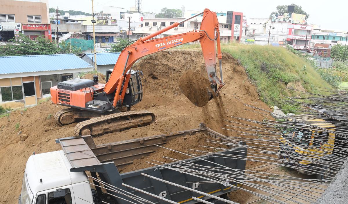 Shifting of soil from junction bus stand begins
