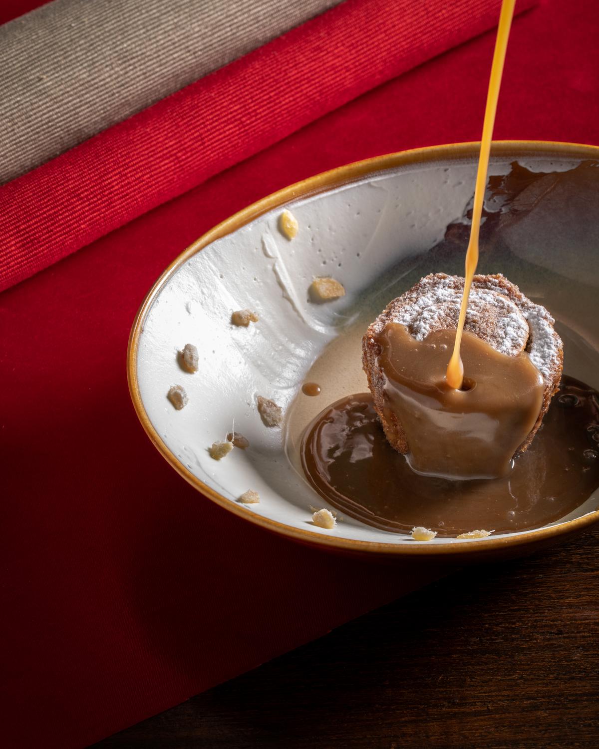 Porcini toffee pudding at Slink and Bardot Porcini toffee pudding at Slink and Bardot