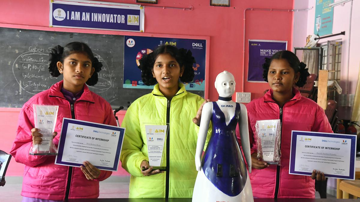 Visakhapatnam: Students of Dr. B.R. Ambedkar Gurukulam develop ‘Doctor Robot’ for the benefit of rural patients