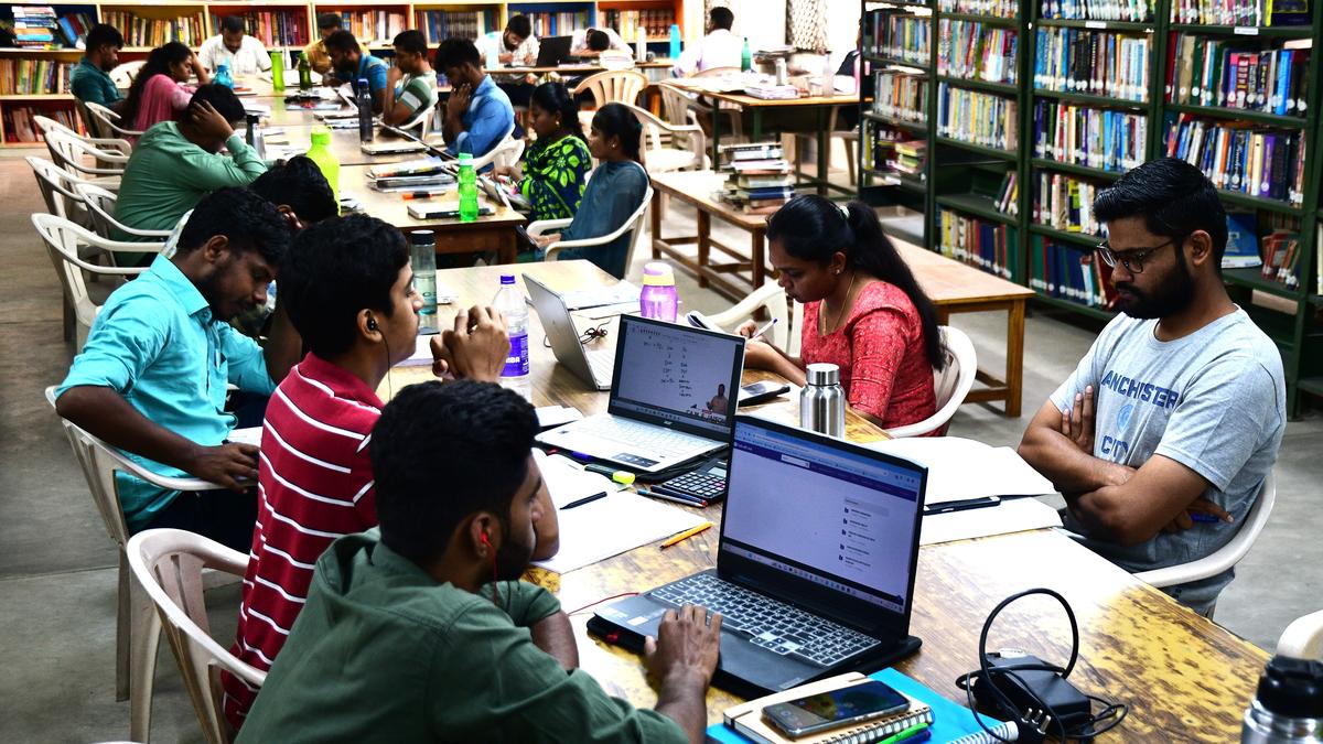 Coimbatore’s public libraries turn study hubs for students preparing