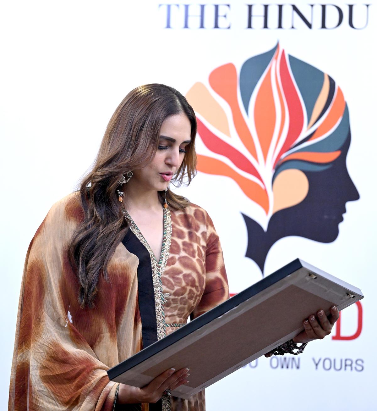 New Delhi: 01/11/2025: Indian actress Huma Qureshi during 'The Hindu MIND Series'in New Delhi on November 01, 2025. 
Photo by: Shashi Shekhar Kashyap/ The Hindu