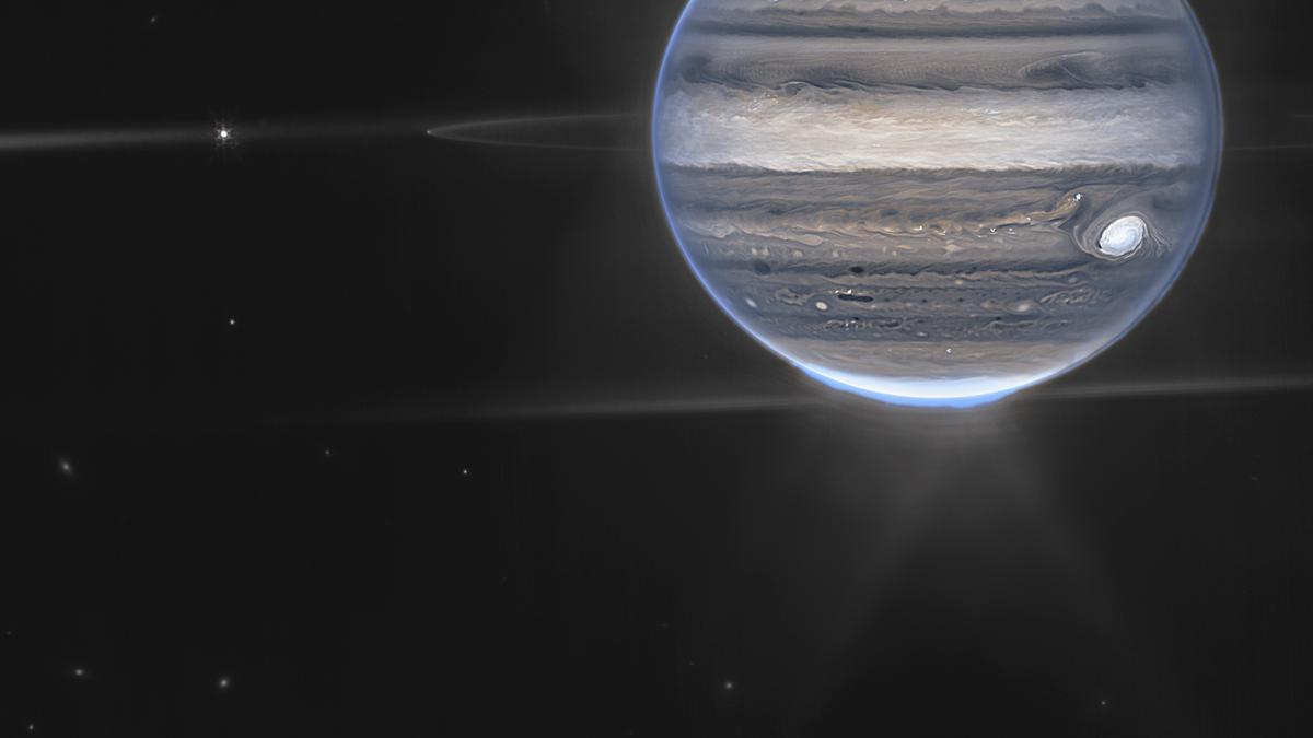 New James Webb space telescope shows Jupiter’s auroras, tiny moons