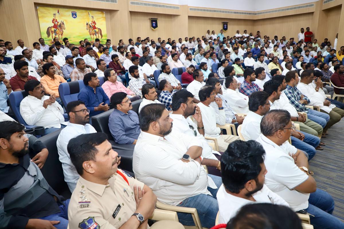 Participants at a meeting of hostel owners on Wednesday.