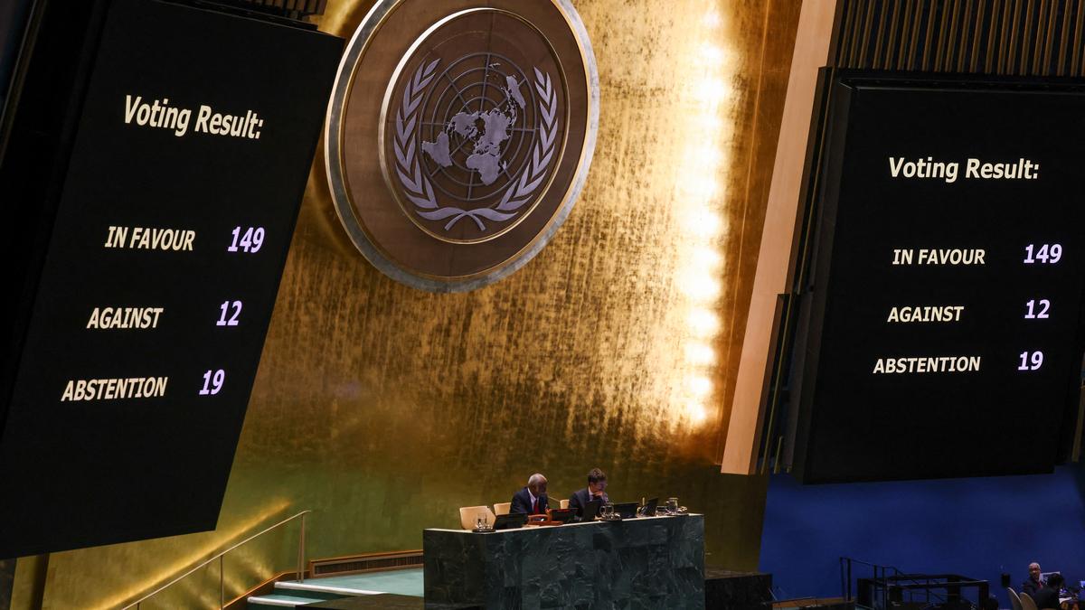 India abstains on Gaza ceasefire resolution in UNGA, just six months after voting for a similar resolution