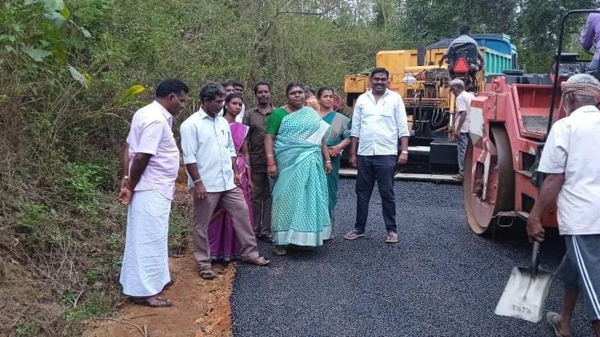 Kadar tribal settlement in Anamalai hills gets bitumen road after decades wait