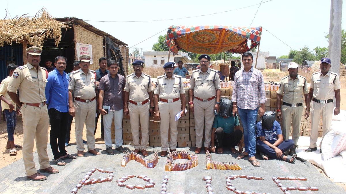 Nandyal police seize liquor worth ₹54 lakh at Gajulapalle check-post amid elections