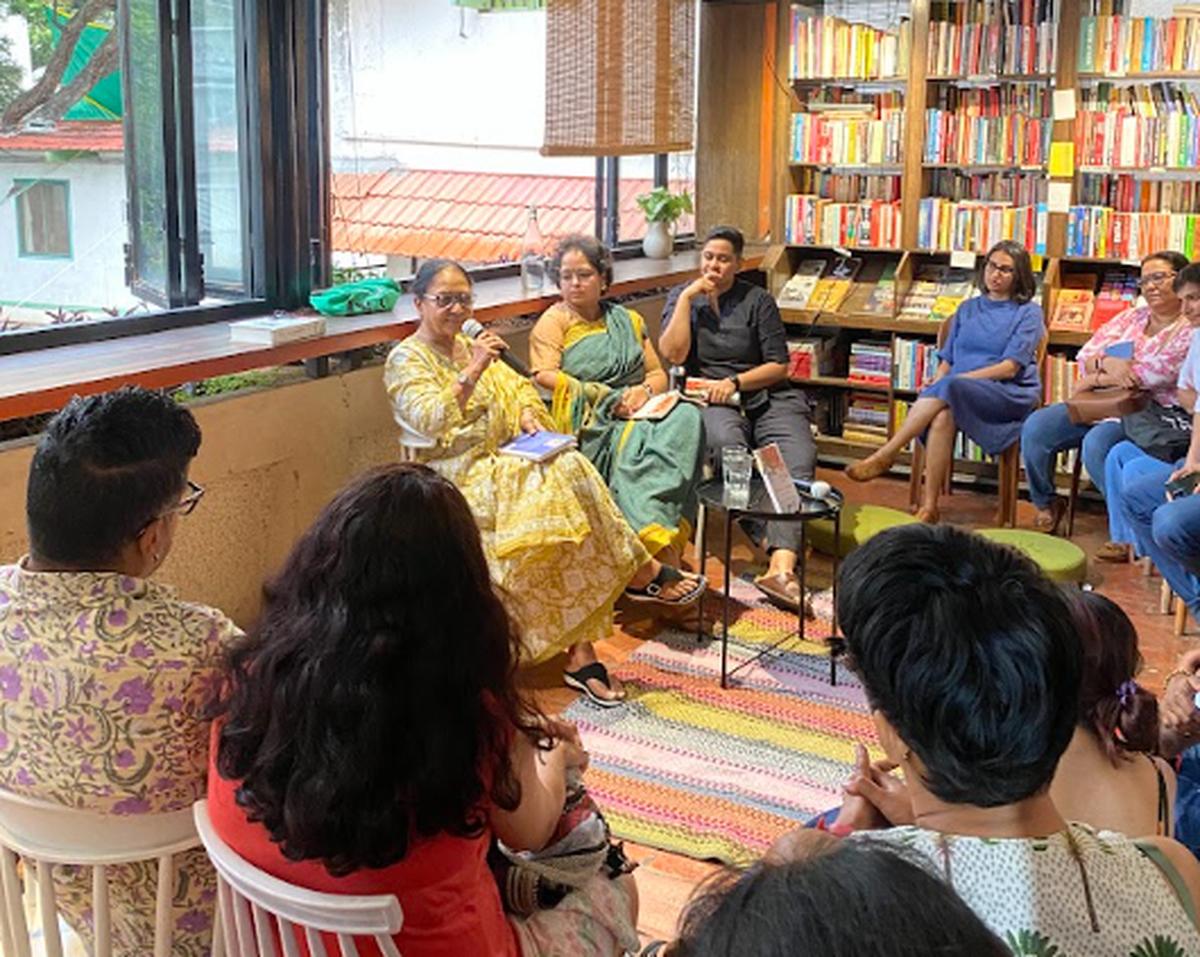 At a discussion at Champaca Bookstore in Bengaluru, International Booker-nominated author Banu Mushtaq talked about the multiple factors that shaped her identity as a writer and an activist. Also present is Deepa Bhasti. At a discussion at Champaca Bookstore in Bengaluru, International Booker-nominated author Banu Mushtaq talked about the multiple factors that shaped her identity as a writer and an activist. Also present is Deepa Bhasti.