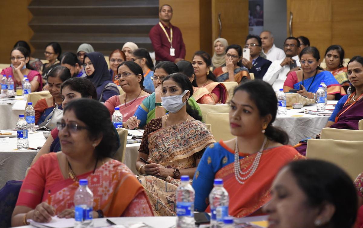 Kepala sekolah dari berbagai sekolah bertemu di The Hindu Principals - Education Conclave di Hyderabad pada hari Jumat.