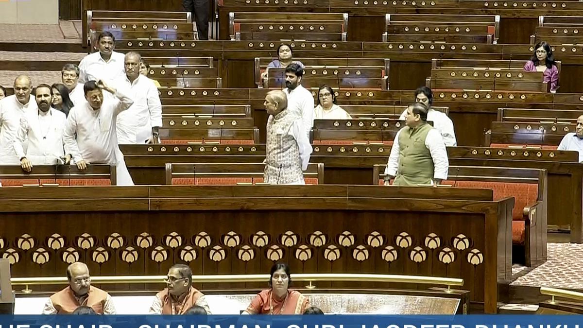 Rajya Sabha witnesses noisy scenes over BJP's demand to raise corruption in Karnataka