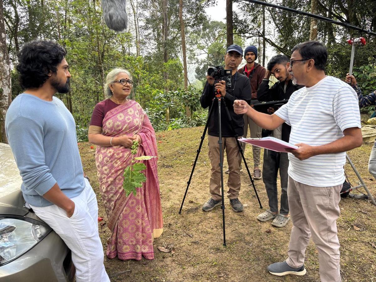 रूबी क्यूब की शूटिंग के दौरान 