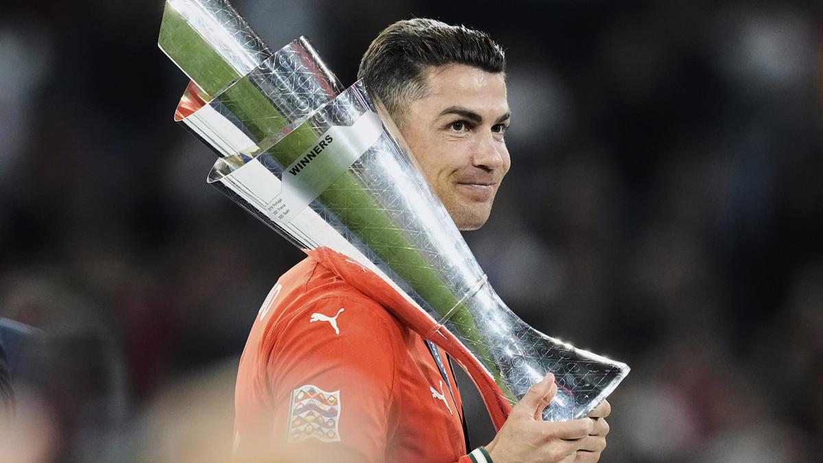 Cristiano Ronaldo sheds tears of joy after Portugal’s Nations League triumph