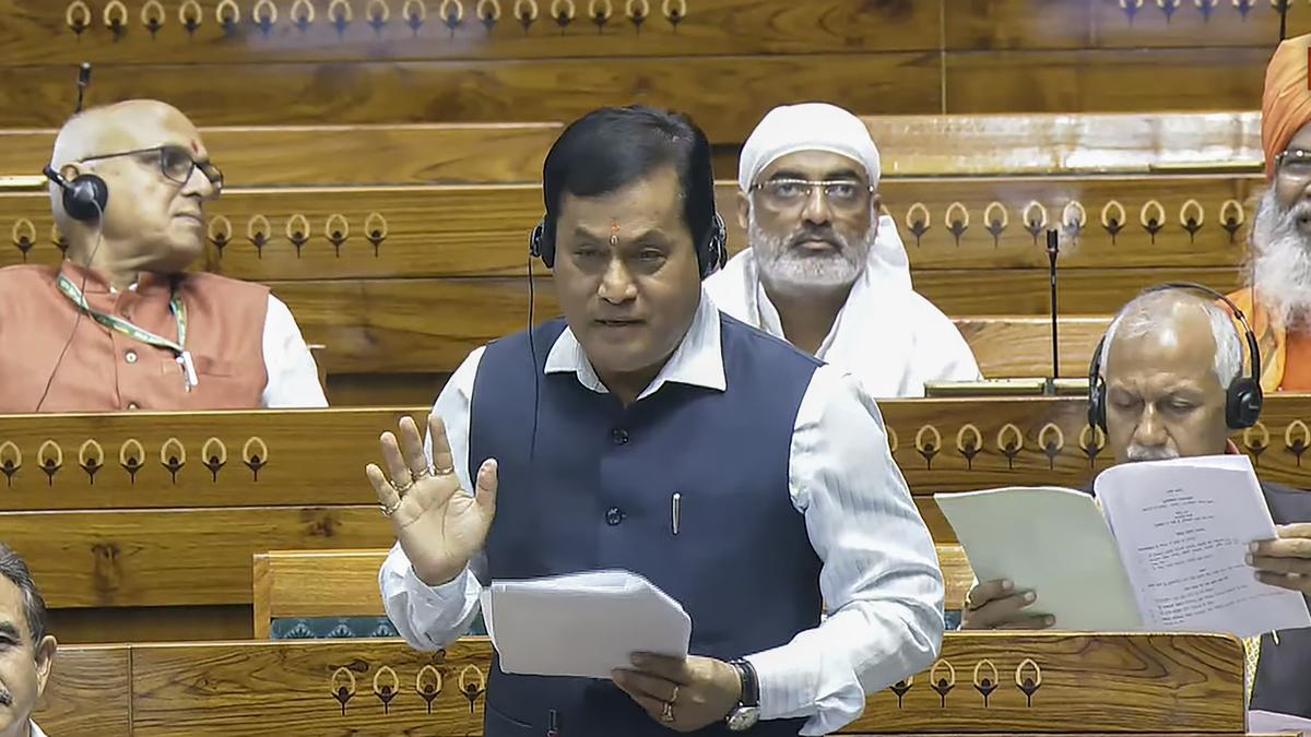 Sarbananda Sonowal introduces two Bills related to shipping in Lok Sabha