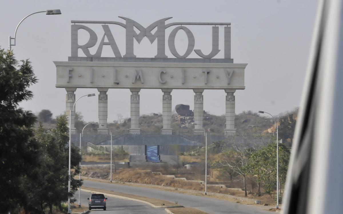 The entrance to Ramoji Film City, Hyderabad, established by Ramoji Rao