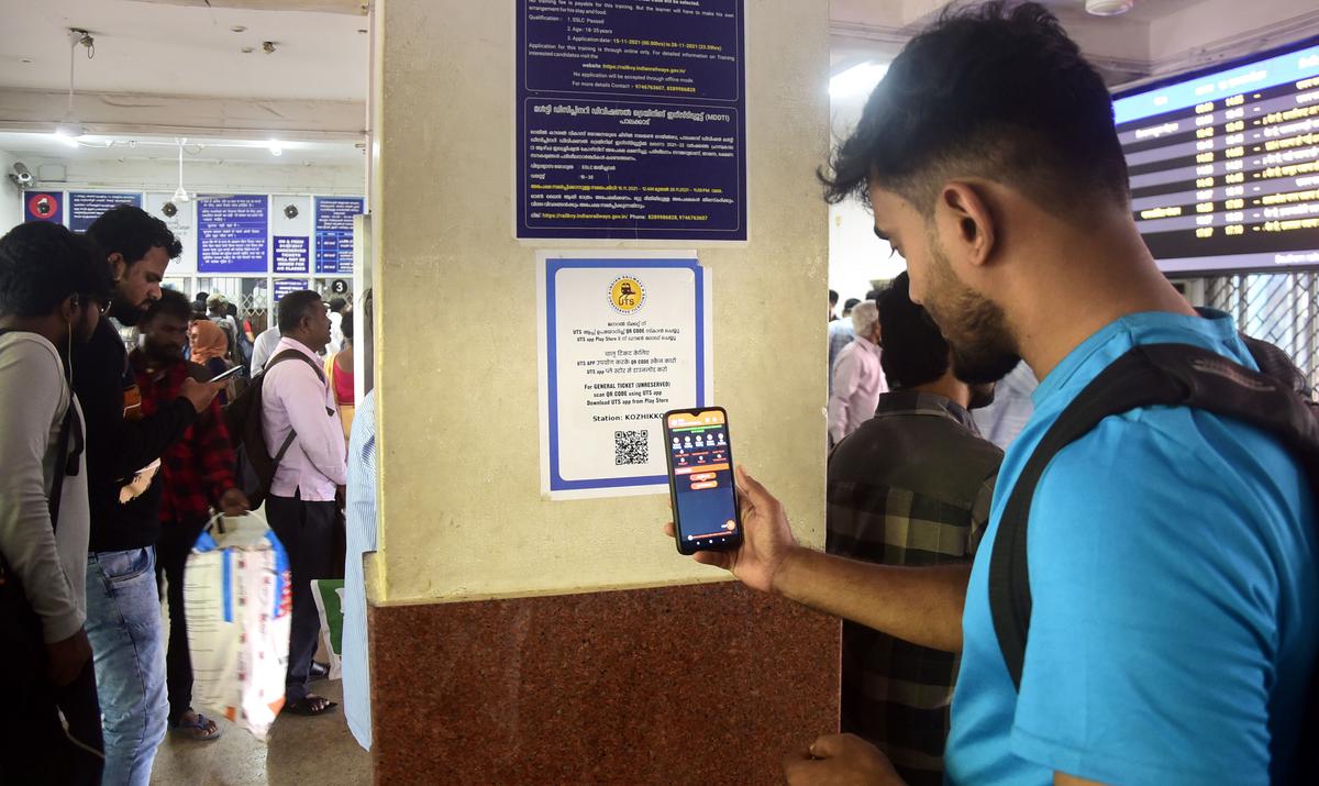 Now, tickets can be purchased at railway stations using QR code