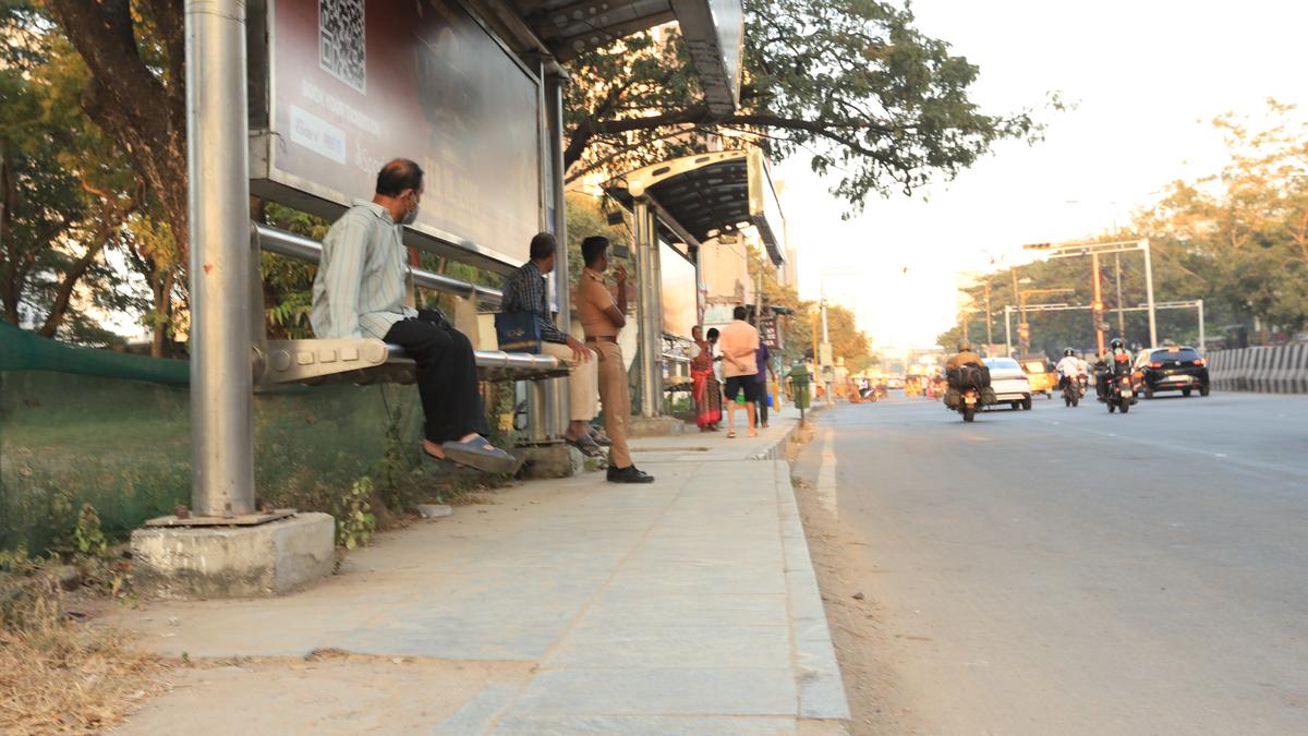 Commuters are seated in mid-air at these bus stops in Chennai