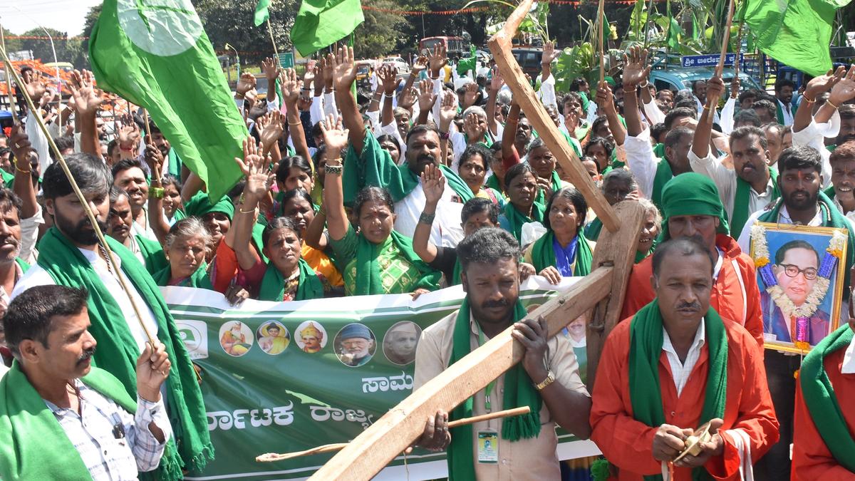 Farmers protest  