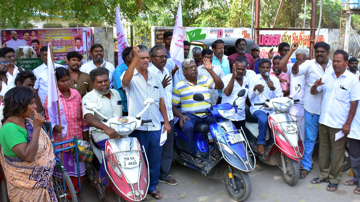 Differently abled people stage demonstration