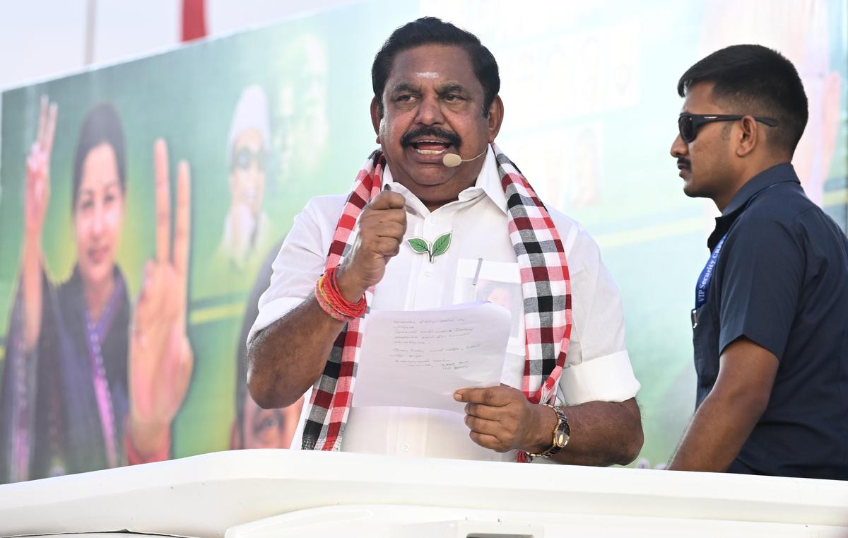 T.N. Assembly elections: DMK is using data obtained during Oraniyil Tamil Nadu to canvass votes, says Palaniswami