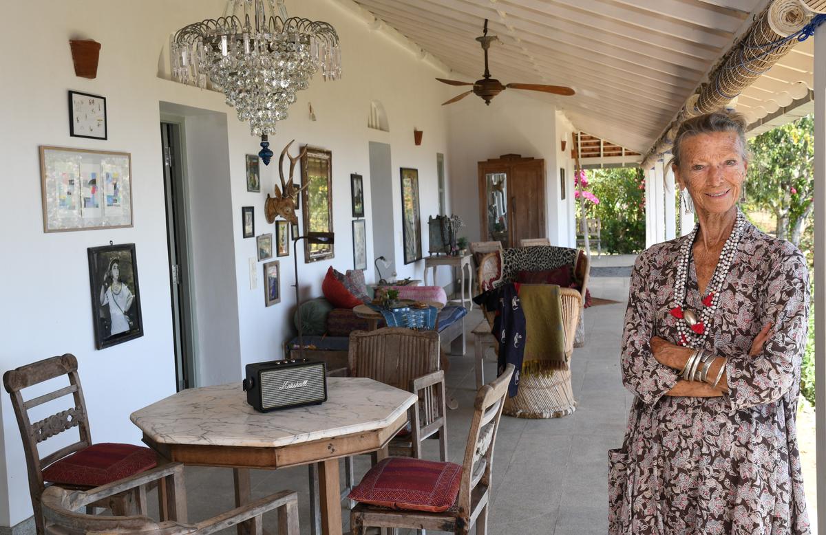 Loulu Isla Van Dam at her British cottage near Kodaikanal.