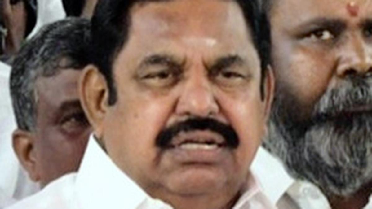 Is Tamil Nadu a wholesale godown of illegal drugs, asks AIADMK leader Palaniswami