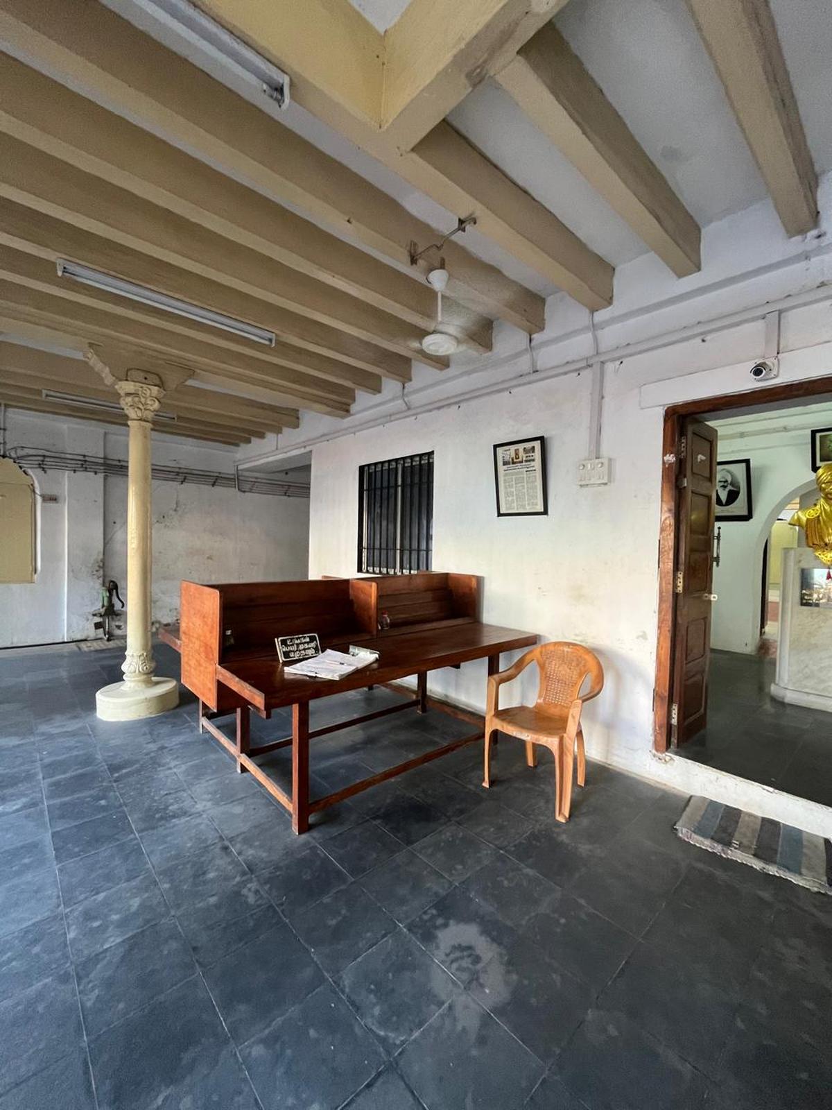 The interiors of poet Subramania Bharati’s house in Triplicane.