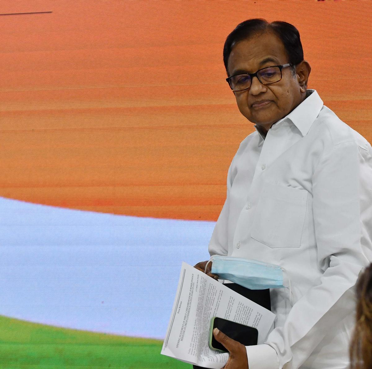 Centre in ‘denial mode’ of India’s poverty, hunger issues P. Chidambaram The Hindu