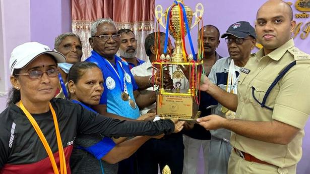 90-year-old and 75-year-old athletes honoured for winning medals at national event