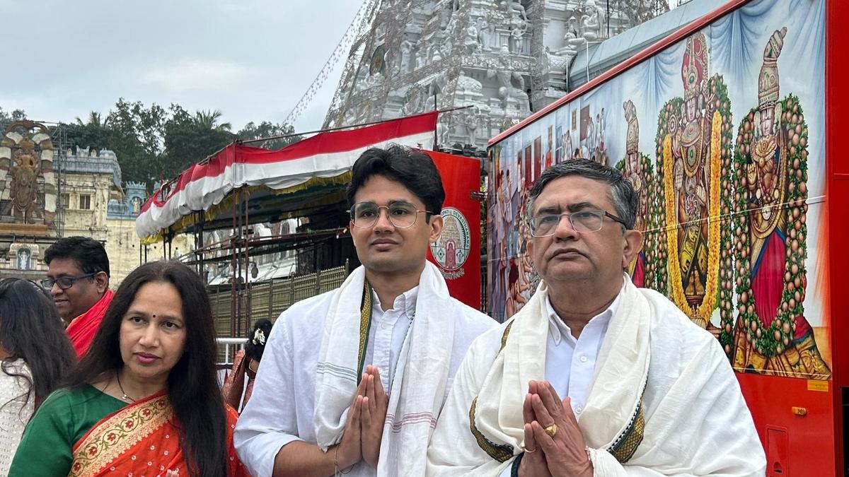 NSE CEO visits Tirumala