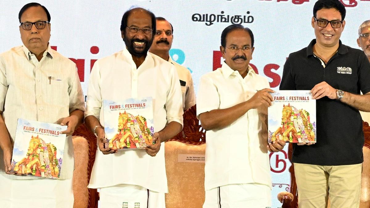 Tourism Minister releases book on fairs and festivals of Tamil Nadu