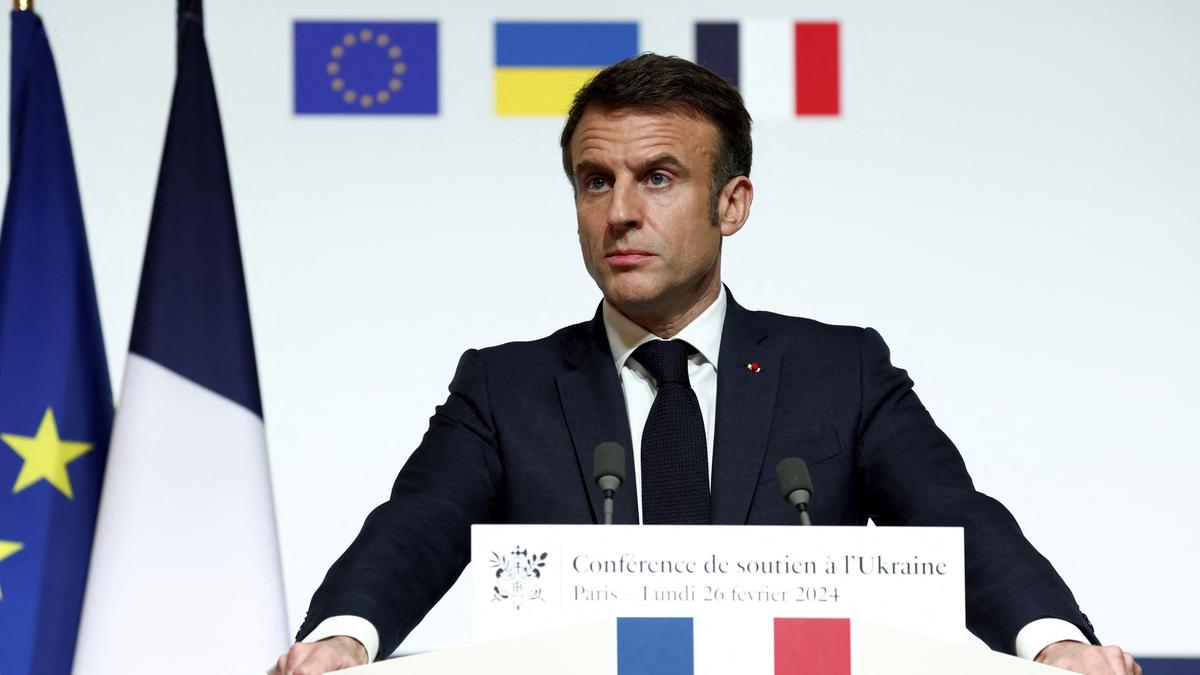 Macron does not rule out putting Western troops in Ukraine in future