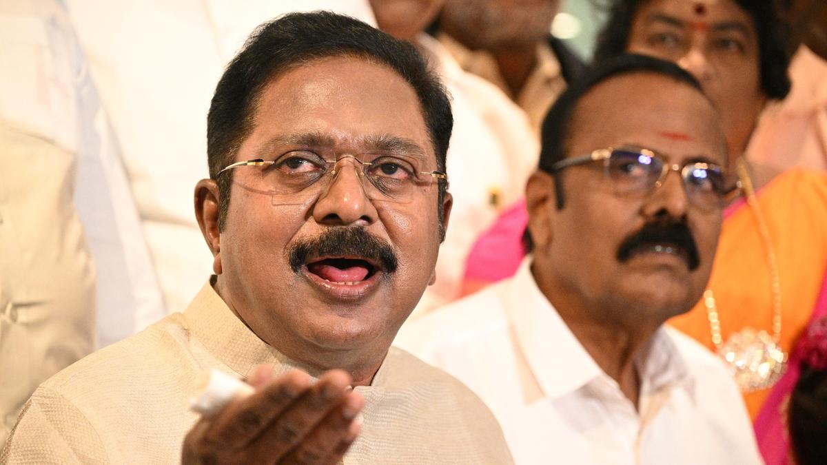 Coalition government likely in Tamil Nadu in 2026, says Dhinakaran