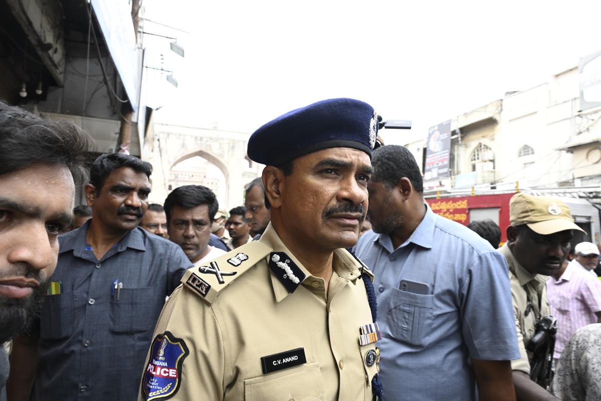 Hyderabad CP CV Anand reached at the spot after a fire broke out in a building near Gulzar Houz in the Old City area of Hyderabad in Telangana on Sunday (May 18, 2025) Hyderabad CP CV Anand reached at the spot after a fire broke out in a building near Gulzar Houz in the Old City area of Hyderabad in Telangana on Sunday (May 18, 2025)
