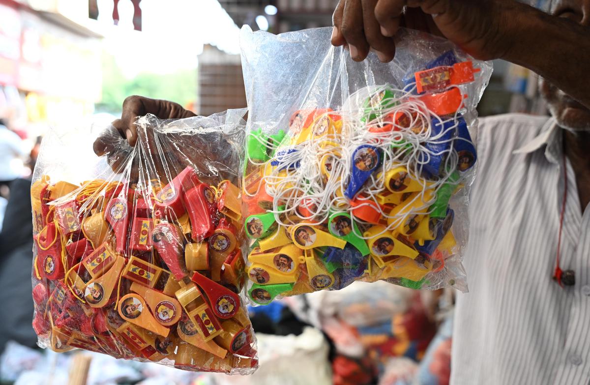 Tamil Nadu Assembly election 2026: Whistles fly off the shelf this poll season in Chennai