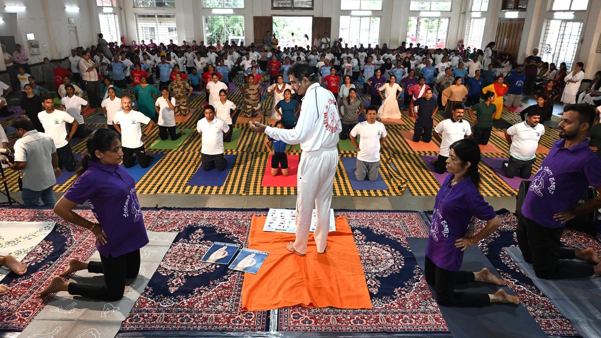 International Day of Yoga celebrated with enthusiasm in Dakshina Kannada and Udupi districts