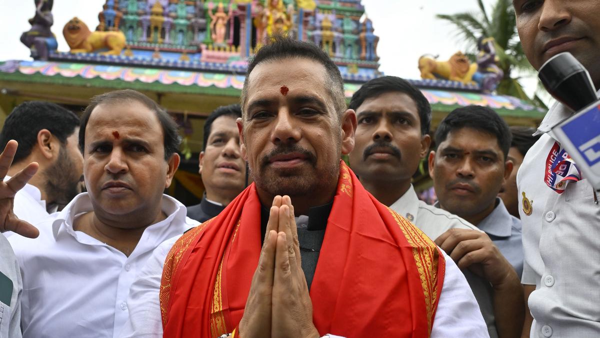 Robert Vadra on a ‘spiritual’ visit of Telangana