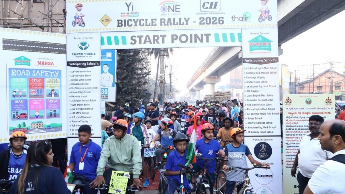 Over 500 take part in bicycle rally for road safety