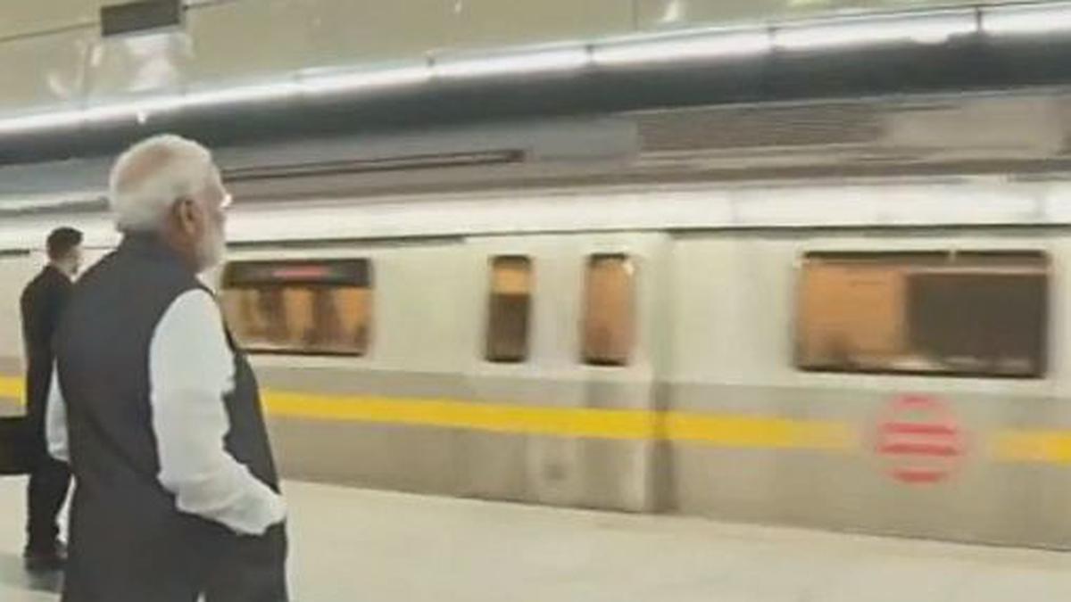 PM Modi travels in Metro to attend Delhi University event