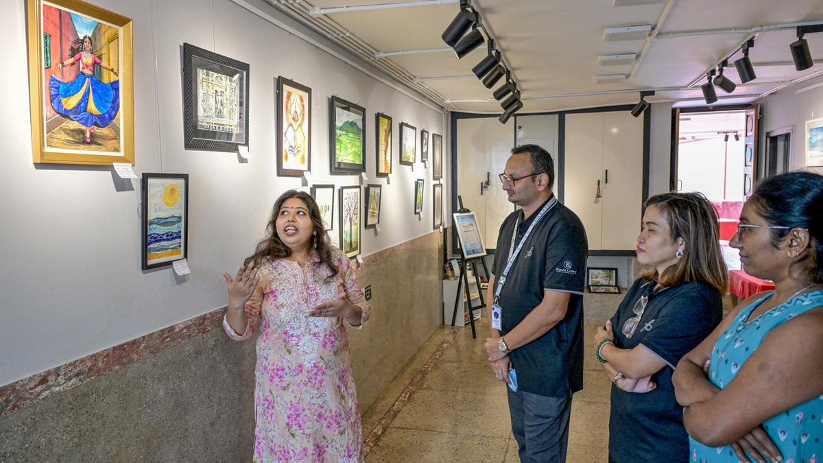 Artists Reunited at Dys Art Gallery in Visakhapatnam showcases diverse works of 14 artists