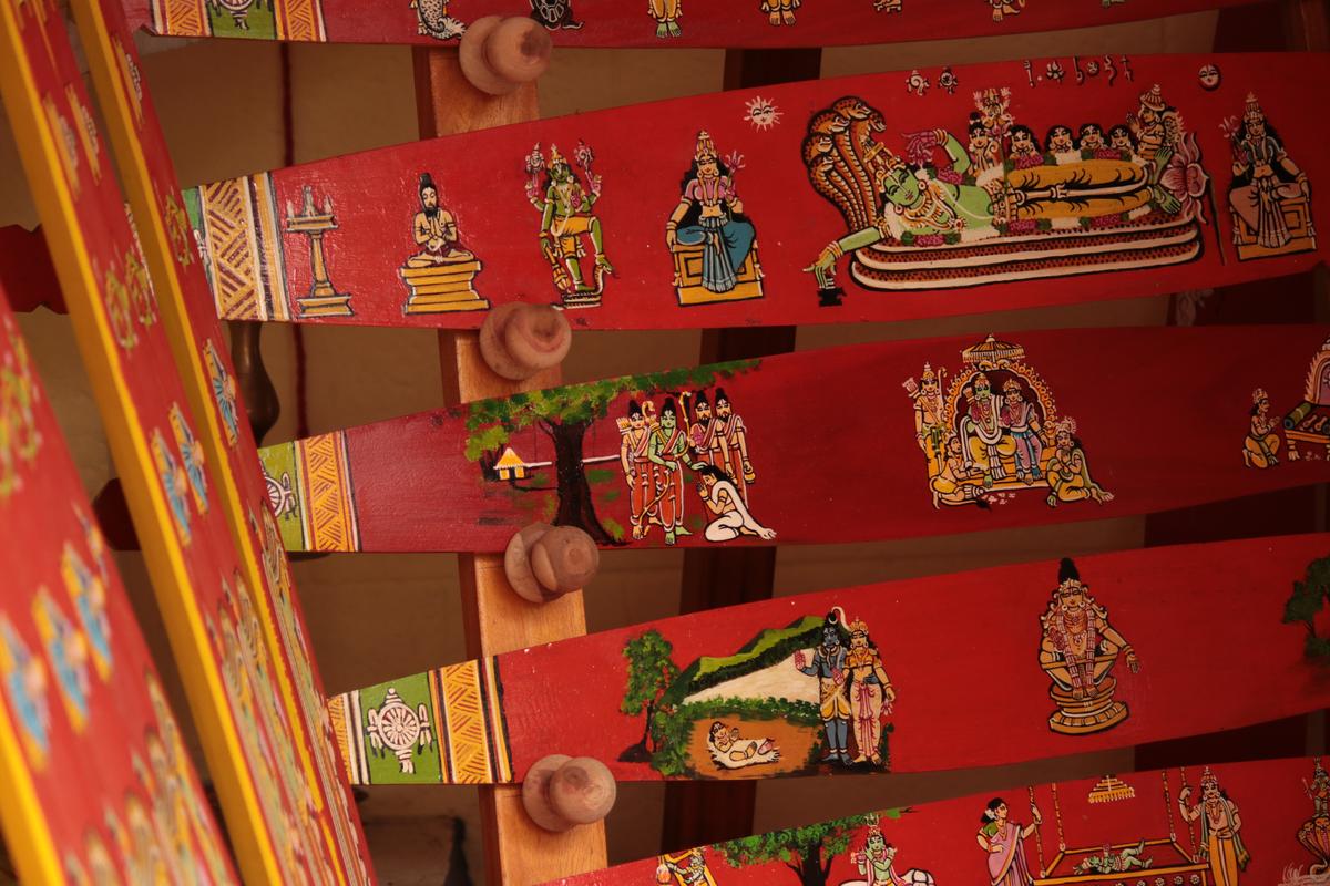 Different kinds of the ritualistic Onavillu are dedicated to the deities at Sree Padmanabha Swamy temple on the day of Thiruvonam. 