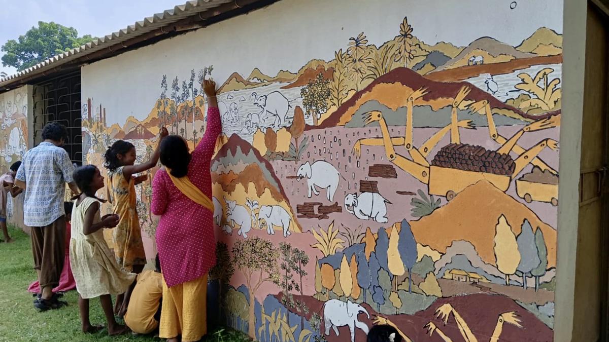 In Bengal villages, artists are using wall murals to check human-elephant conflict