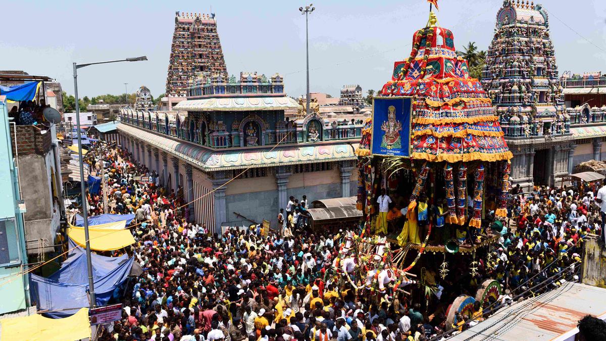 Samayapuram temple car festival draws devotees in large numbers