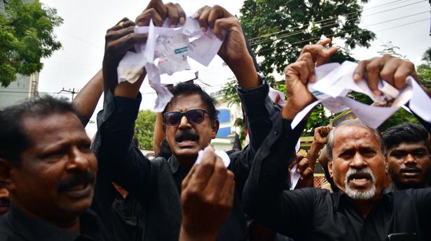 Thanthai Periyar Dravidar Kazhagam stages protest against chapter on varna system in CBSE textbooks