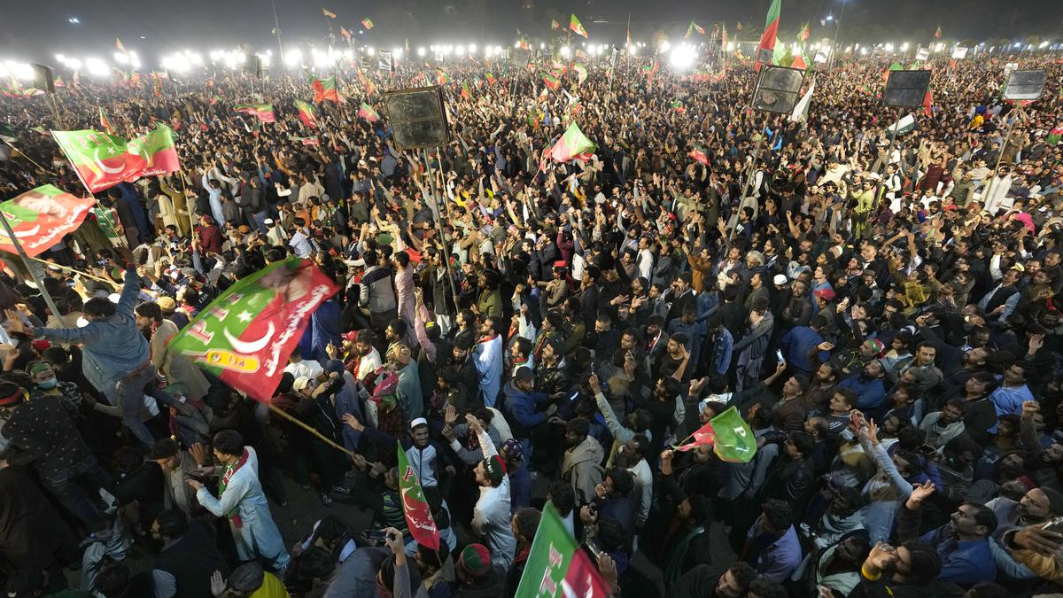 Pakistan's former PM Imran Khan holds rally at Minar-i-Pakistan despite threats