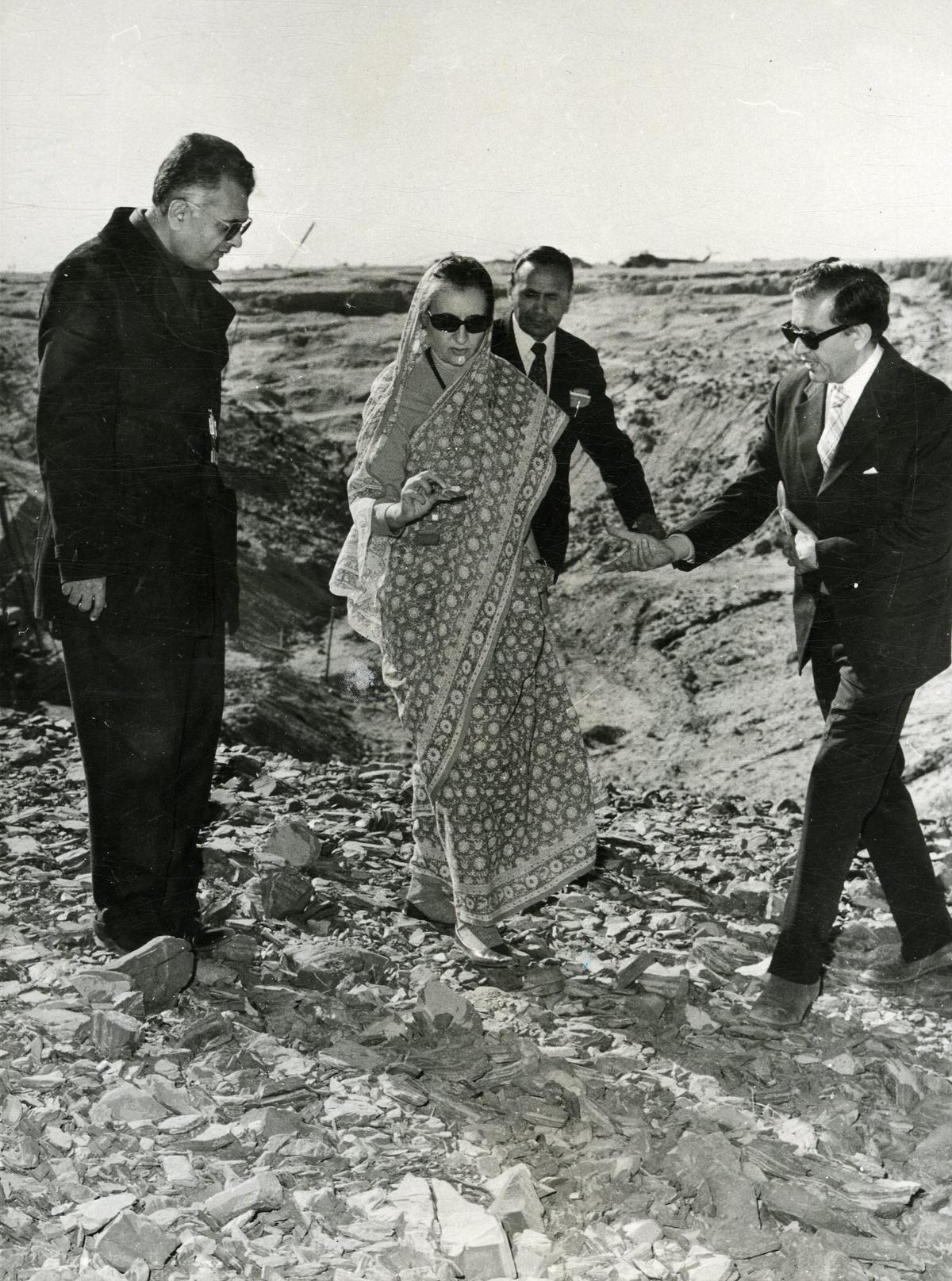 India’s then Prime Minister Indira Gandhi visited the site of the test in December 1974.