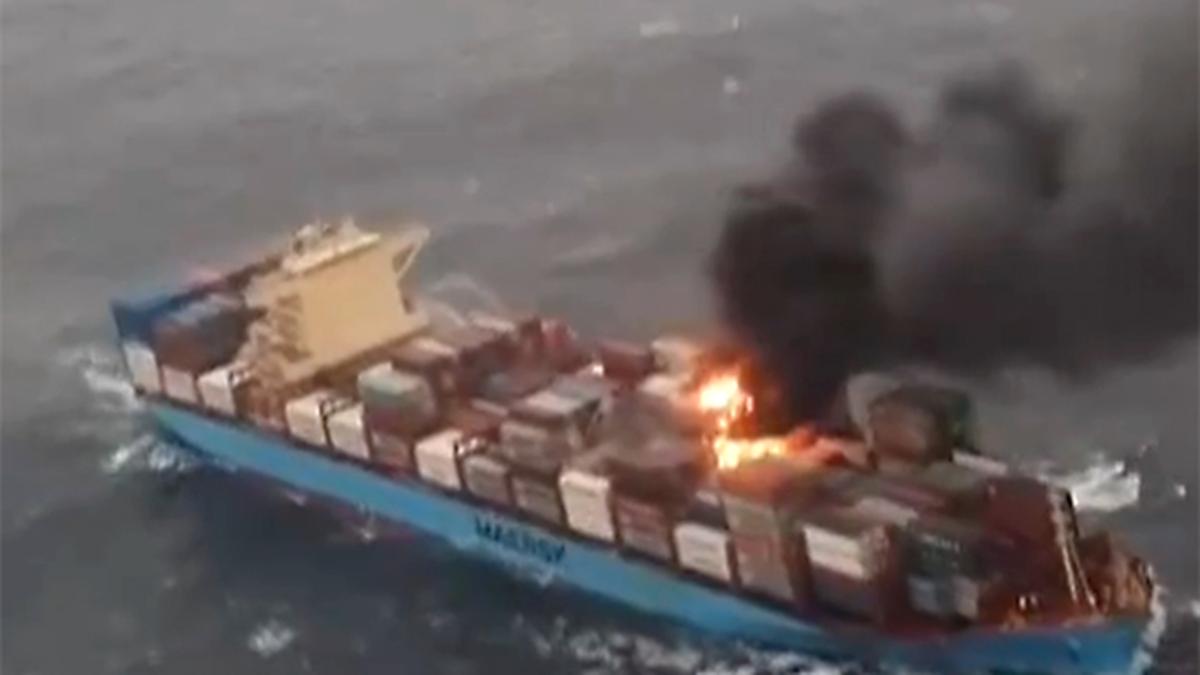 Fire breaks out on cargo ship off Goa coast