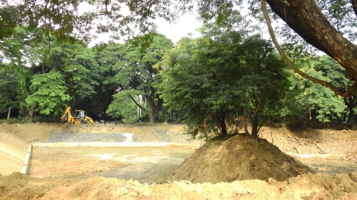 Pond at Senganthal Poonga in Chennai gets a facelift