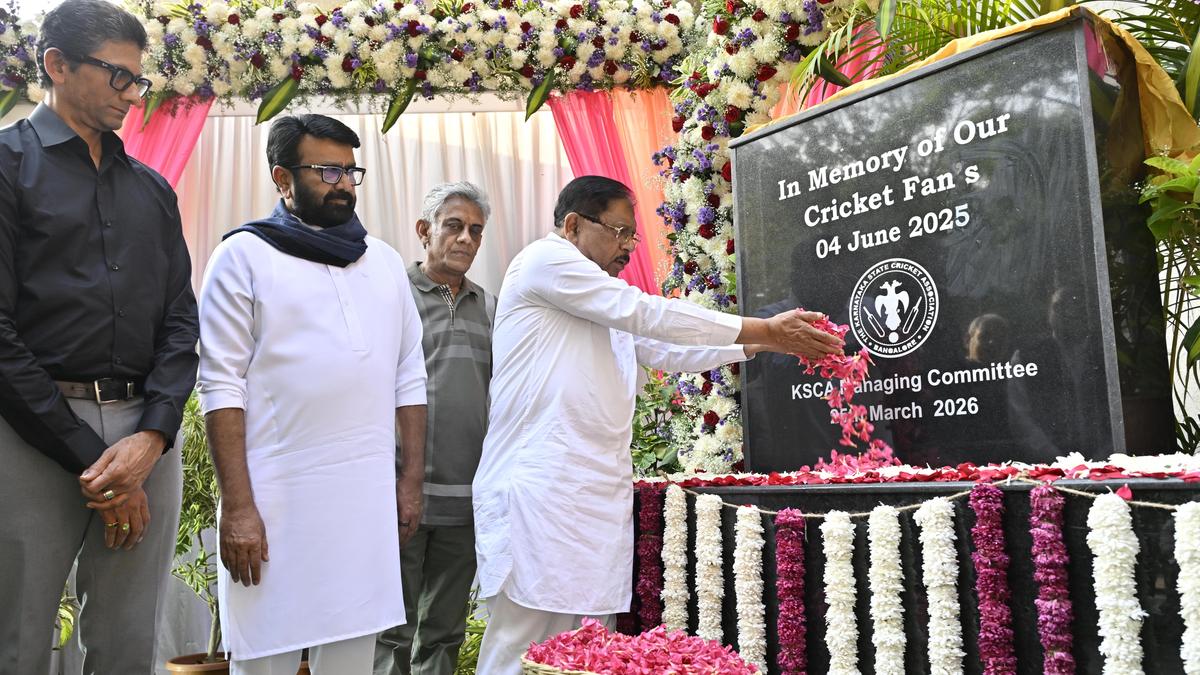 Plaque unveiled in memory of 11 people who lost their lives in stampede at RCB victory celebrations